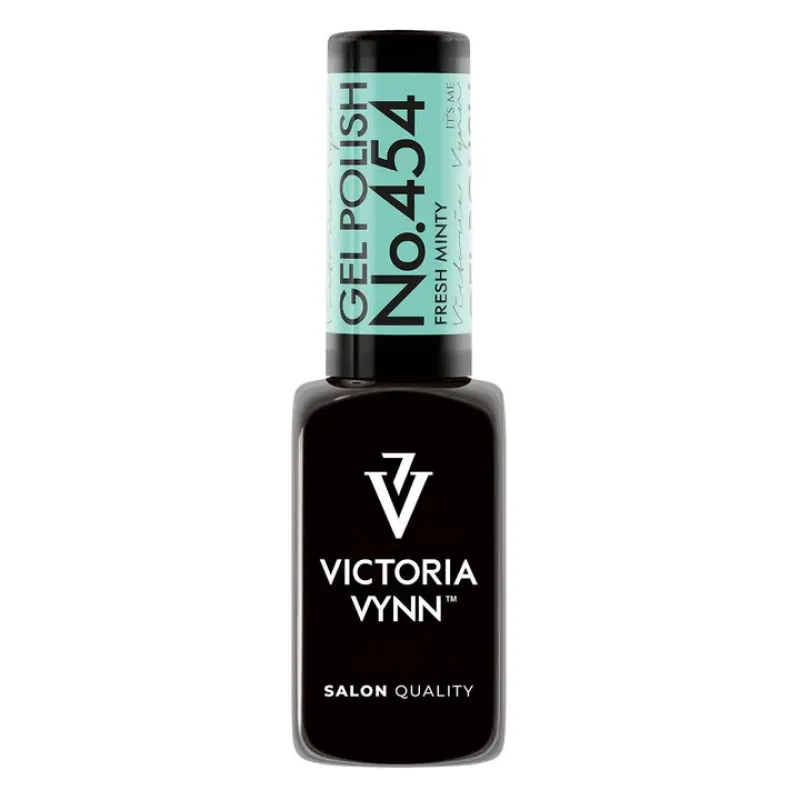 salon gel polish No.454 Fresh Minty (TPO FREE, HEMA FREE, DI-HEMA FREE)